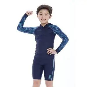 [콩심팥심]쿠기 남아 수영복 키즈 후드 래쉬가드 팬츠 세트 p 레쉬가드 남아