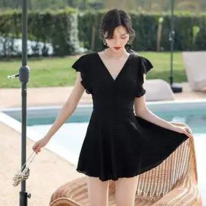 [콩심팥심]러블리 와플 프릴 원피스 수영복 GOT-1006538