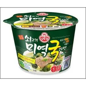 쇠고기 미역국 라면 큰컵 100gx12개 BOX 오뚜기