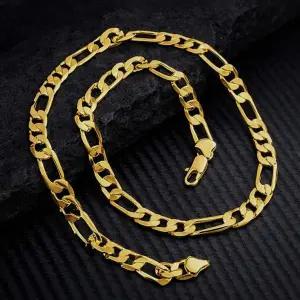 8mm 와이드 체인 목걸이 심플 목걸이 63cm 빅사이즈 변색방지 도금