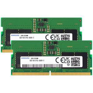 삼성 16GB (2x8GB) DDR5 5600MHz PC5-44800 CL46 SODIMM 1Rx16 싱글 랭크 1.1V 262핀 노트북, 노트북 RAM 메모리