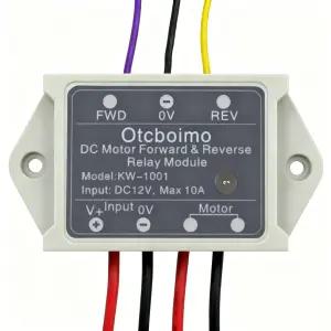 12V 정회전 역회전 모터 스위치 DC 방향 전환 릴레이 컨트롤러 10A 리니어 액추에이터용 수동 제어 윈치