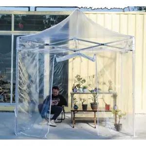 업소용 투명 비닐 커버 대형 카페 방수 방풍 커튼