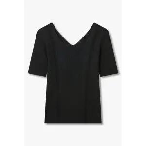 [롯데백화점]보브 투웨이 넥 메탈릭 니트 풀오버 7125250501