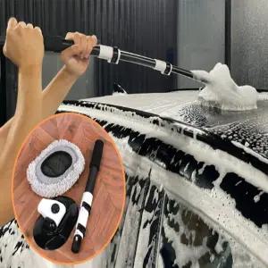 세차용밀대 차량용 루프 본넷 커브형 3단 길이조절 세차봉 세차 밀대 마대 막대 걸레