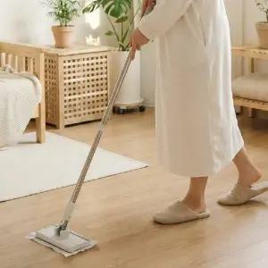 원터치밀대청소기 번거로움 없고 빨필요 없는 원터치 물티슈 바닥 청소 밀대 걸레 스퀴지