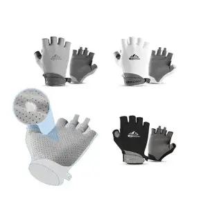 햇빛가리개장갑 남녀공용 자외선차단 냉감 쿨링 클라이밍 등산용 메쉬 반 장갑 여성 남성