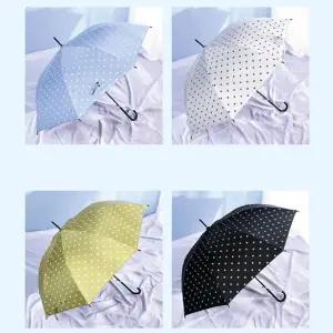 도트우산 여성 방풍 발수 UV 차단 암막 코팅 땡땡이 자동 우산 장우산 우양산 양우산