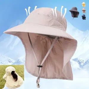 물놀이모자 남성 여성 여름 휴대용 와이드 uv 자외선 차단 썬캡 작업 모자 햇볕 가리개