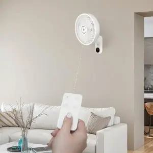 벽걸이선풍기 업소용 가정용 주방 부엌 저소음 자동 회전 벽걸이 리모컨 선풍기