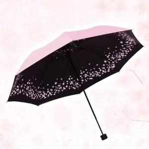 벚꽃우산 파스텔 핑크 자외선 UV차단 암막 접는 방풍 양산 우산 양우산 우양산 단우산