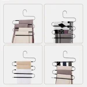 넥타이걸이 머플러 바지 스카프 수건 다용도 논슬립 행거 걸이 후크 4P