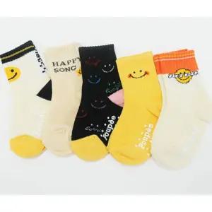 유아아동양말 d해피데이 5족 세트/면양말/미끄럼/방지/귀여운/아이/유아동/초등/디자인/패션/아동/양말/키