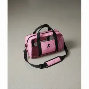 레스트앤레크레이션 메쉬 미니 더플백 핑크 여성 숄더백 토트백 가방