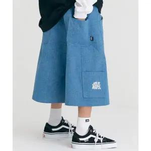 매장판매전용 OCELOT JUNIOR F17 데님 유틸 버뮤다팬츠 (연청)