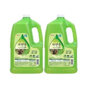자연퐁 대용량 주방세제 솔잎 3.04L x 2개