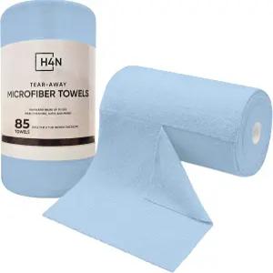 H4N 극세사 청소포 롤 자동차용 세탁포 85팩 찢어진 수건 초흡수성 접시 누더기 비마모성 재사용 및 세척