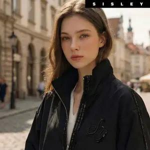 [하프클럽/시슬리]26SS 시슬리 시그니처 비딩 브라이튼 윈드 자켓