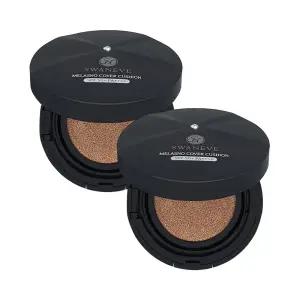 스와니브 멜라즈노 커버 쿠션 23호x2개 블랙 미백 주름개선 자외선차단 팩트 화장품