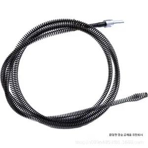 전동드릴용 스프링 청소 개수대 배관 화장실 관통기 하수구뚫는기계 하수관