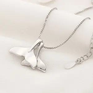 풍수아이템 S925 남녀공용 목걸이 쌍 꼬리 돌핀 고래 레이어드 은 30대생일선물 친구생일선물 줄 심플