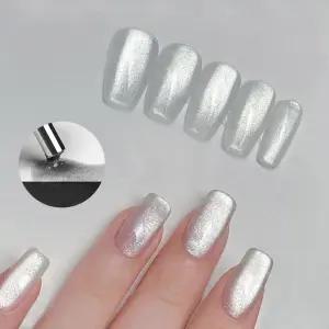 네일아트 투명 유리알 화이트 자석 마그넷 파우더 tnx8+4XXp