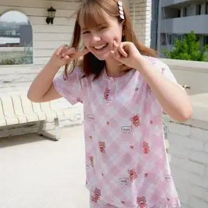 [하프클럽/]주니어릴리즘반팔세트_여_체크베어