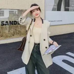 봄 빈티지 가을 캐주얼 트렌디한 정장 슬림핏 코트 아우터 자켓 DUCHI1