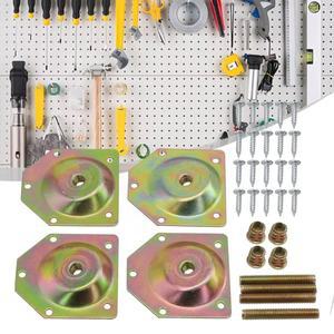 4pcs 각진 나무 다리 고정 플레이트 브래킷 가구 테이블 피트 세트 3cm-4cm 단단한 연결에 대 한 나사