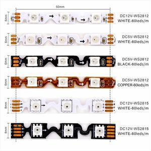 S자형 LED 조명 SMD5050 어드레서블 RGB WS2812B/WS2815 픽셀 캐릭터 스트립 라이트 박스 간판용 5V12V