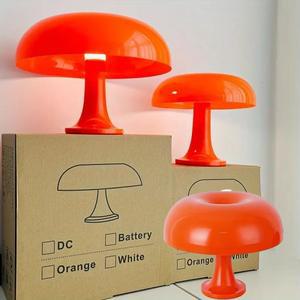 1PC LED 버섯 모양 책상 램프, 3색 조광 가능 테이블 무드등, 침실, 공부방, 거실에 적합, 실외용