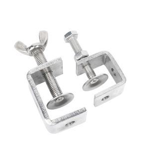 20~130mm 304 스테인리스 스틸 타이거 클램프 강철 파이프 사각 다양한 형태 조절 가능한 고정 홀더 클립