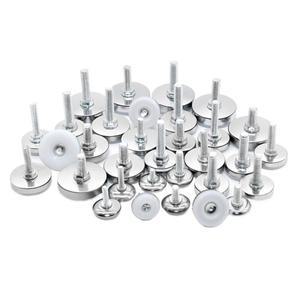 4/8개입 M6 M8 M10 조절식 가구 다리 금속 표면 나일론 베이스 글라이드 패드 테이블 의자 소파 높이