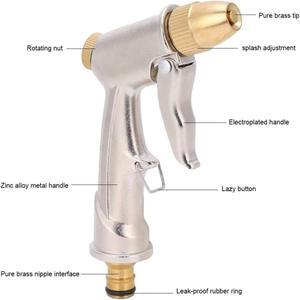 정원 호스 노즐, 세차용 고압 물 청소용 물총 조절 가능 및 그립 분무기 물주기용