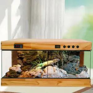 파충류 사육장 원목 전용 보온 투명 케이지 테라리움 애완동물