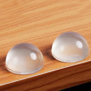 투명 실리콘 과립 문짝 핸들 스티커, 충돌 방지 쿠션, 미끄럼 매트, 8mm x 2mm, 100 개