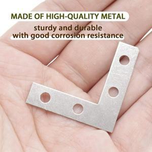 L모양 브래킷 코드 목재 가구 고정용 직각 플랫 수선 플레이트 나무 프레임 수리용 버팀대