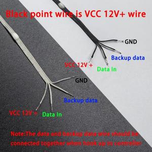백업 데이터 라인이 있는 12V WS2815 주소 지정이 가능한 씨 픽셀 RGB IC 매직 드림 컬러 크리스마스 스트