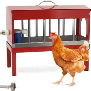 플로트 밸브가 있는 자동 치킨 급수기 호스 및 하단 브래킷이 스테인리스 스틸 급수 시스템 닭 오리용 대형