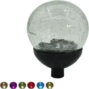 TMKCW 태양광 조명 부품 - 가든 윈드 스피너 멀티 컬러 유리 볼 풍력 교체