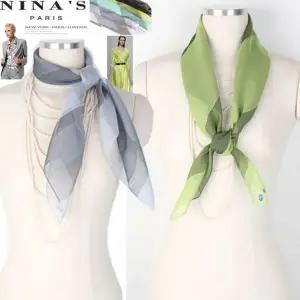 [하프클럽/니나스파리]76CM_MISSEL 투톤금사쉬폰스카프(2SS131)