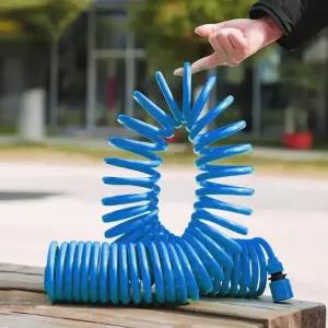 확장형 수축형 EVA 정원 호스 10/15m 휴대용 스프링 물 파이프 자동차 세차 및 꽃밭 물주기용 매직