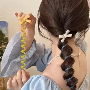 [신상오픈런]리본머리끈 스프링 키치룩 비비드 호피 애나멜 (30345828)