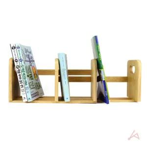 (튼튼)원목책꽂이 길이조절 3단 나무 정리함 책상 1단 미니 선반