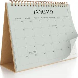 에스테틱 데스크 캘린더 2026-2027 - 2026년 1월부터 2027년 7월까지 운영 정리가 용이한 아름다운 소형