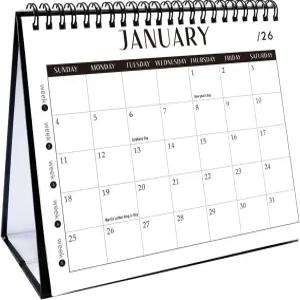 거스리 데스크 캘린더 2026 12개월 플립 데스크톱 플래너 스몰은 2026년 1월부터 12월까지 운영되며 홈