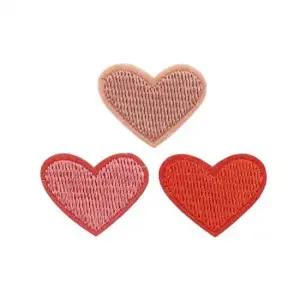 의류 패치 하트 빨강 열스티커 자체제작 DIY 뱃지 옷수선