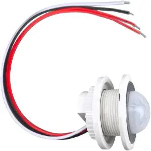 요그카우 DC 12V/24V 모션 센서 라이트 스위치 PIR 스마트 적외선 인체 감지 조절 가능한 지연 및 광 감도