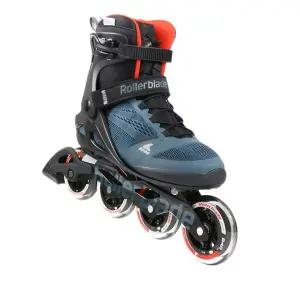 레이싱인라인 롤러 블레이드 카본 스피드 블랙 입문용 3X125mm 230 3휠