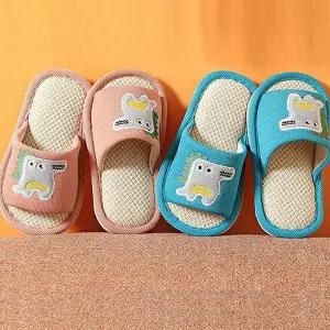 준캡 통기성좋은 아동슬리퍼 공룡거실화 사은품 펜션 학원 학교 pQR6+9RXh